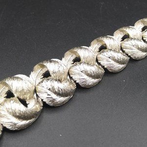 Lisner Vintage Silver Tone Bracelet Mid Century